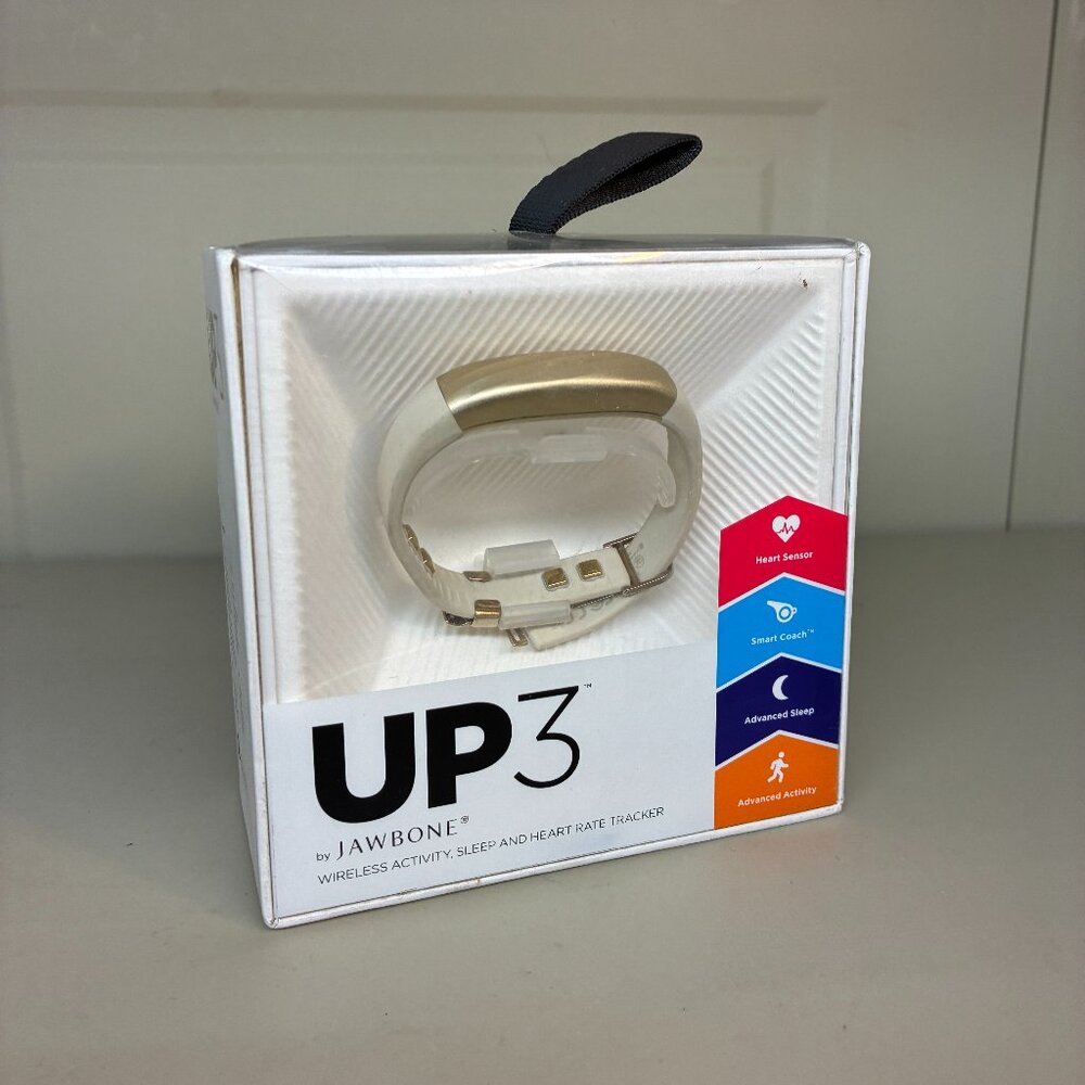 UP3 Jawbone Bluetooth Wireless Activity Sleep Heart Rate & Fitness Tracker Gold
